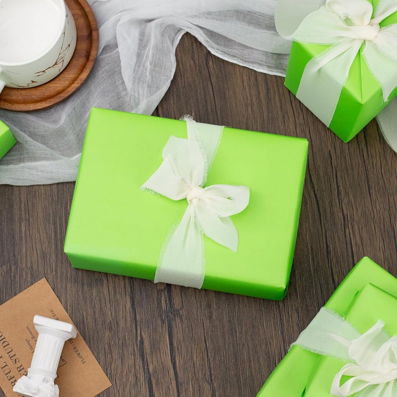 Garbendy Kraft Paper Roll Avocado Green-17 inches x 32.8 feet Recyclable Paper Perfect for Christmas, Holiday Gift Wrap, Craft, Packing, Floor Covering, Dunnage, Parcel, Table Runner - Image 5